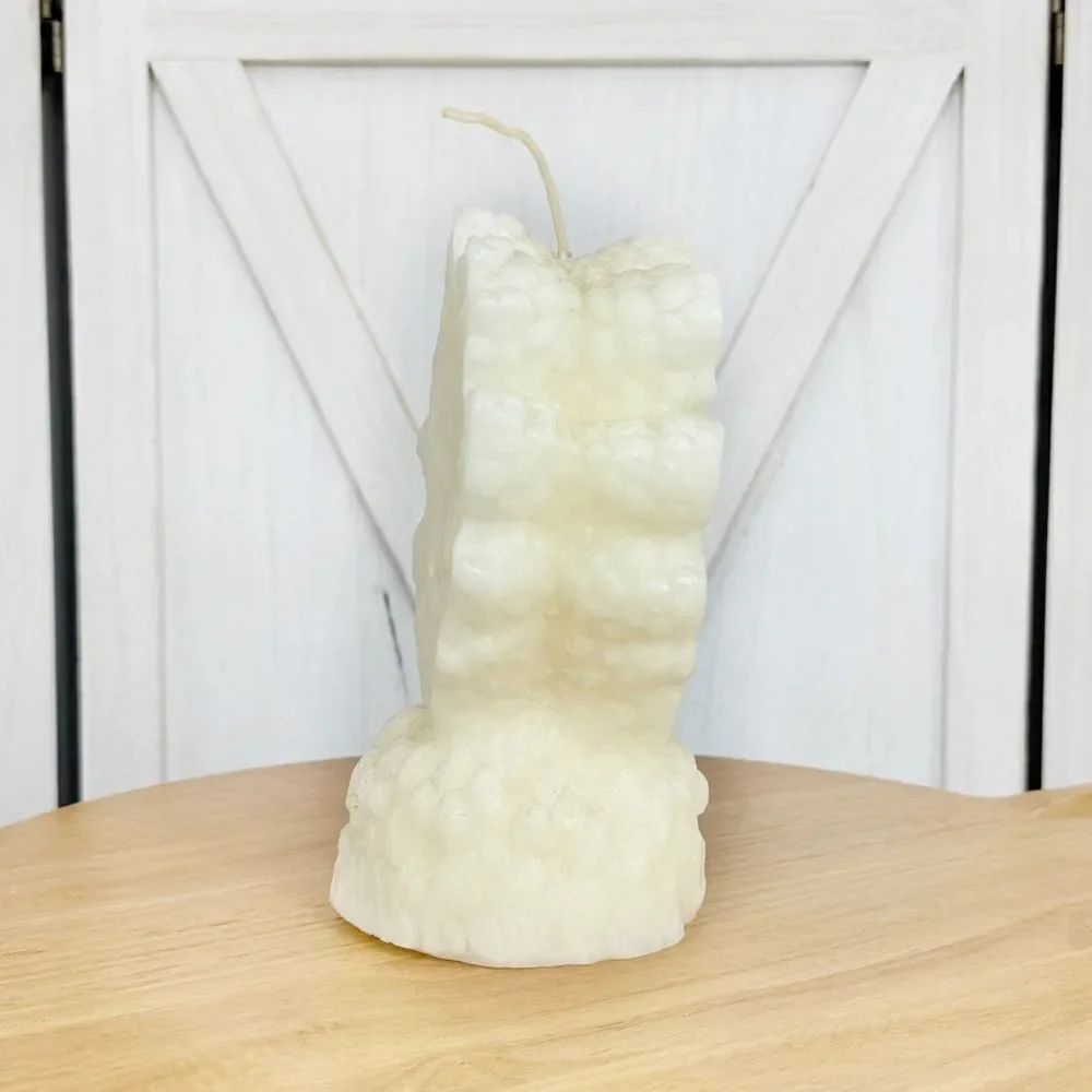 3D‎ Ocean Coral Wax Candle Ivory Cream